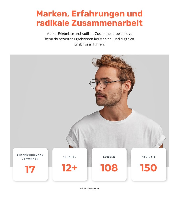 Gestaltung von Markenerlebnissen CSS-Vorlage