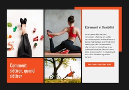 Étirement Et Flexibilité - Modèle HTML5 Moderne