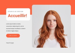 Bienvenue Au Studio De Création - Modèle Joomla Personnalisé