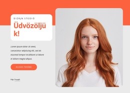 Ingyenes Online Sablon Üdvözöljük A Design Stúdióban Számára