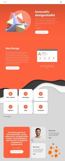 Multidiszciplináris Tervezőstúdió - Ingyenes Webhelysablon
