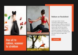 Rekken En Flexibel Zijn Responsieve CSS-Sjabloon