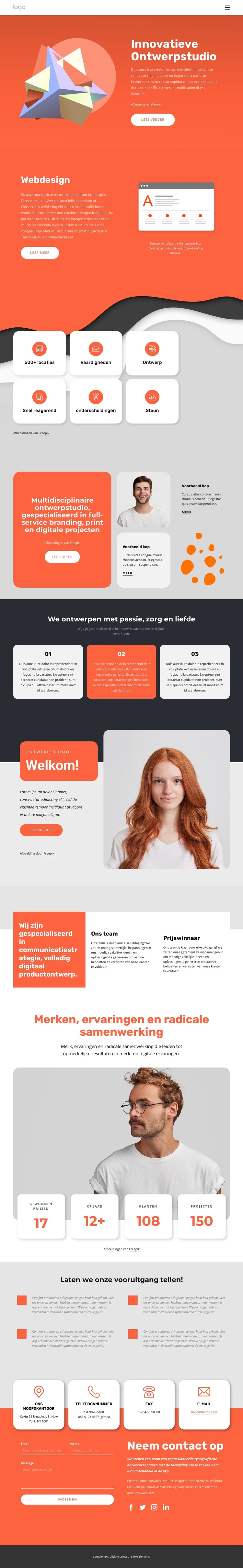 Multidisciplinaire ontwerpstudio CSS-sjabloon