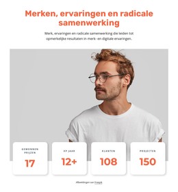 HTML-Site Voor Ontwerp Van Merkervaring