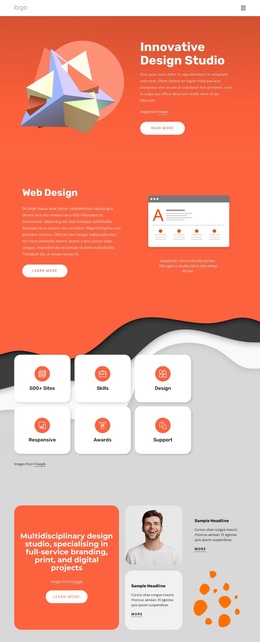 Multidisciplinary Design Studio Bootstrap HTML