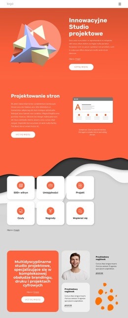 Multidyscyplinarne Studio Projektowe - Jednostronicowy Szablon HTML5