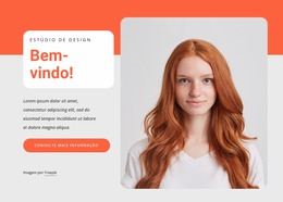Bem-Vindo Ao Estúdio De Design - Modelo Joomla Personalizado