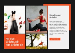 Stretching Och Flexibilitet - Gratis Mallar