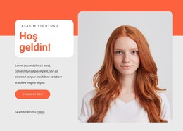 Tasarım Stüdyosuna Hoş Geldiniz HTML Şablonu
