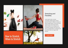Stretching And Flexibility - Responsive Web Page