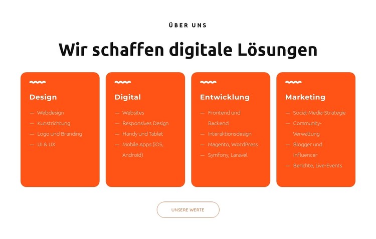 Wir gestalten beeindruckende Websites CSS-Vorlage