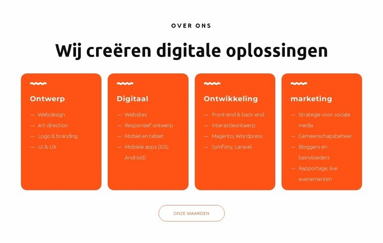 Wij ontwerpen schitterende websites Website Builder-sjablonen