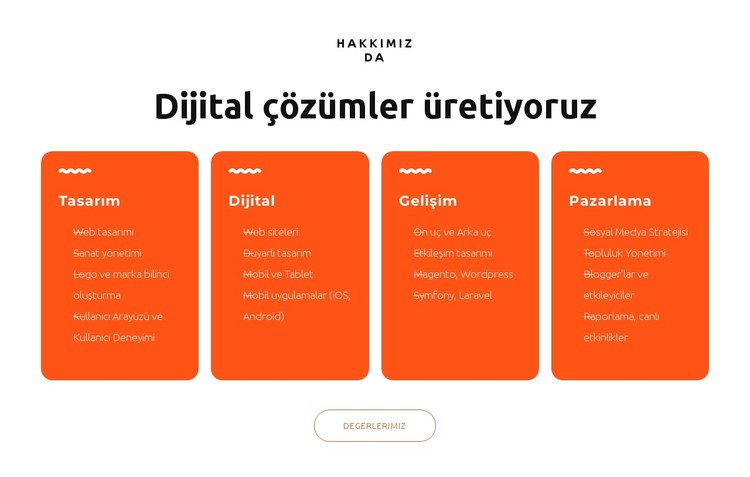 Çarpıcı web siteleri tasarlıyoruz CSS Şablonu