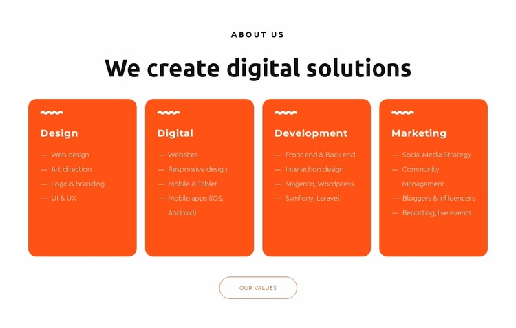 We design stunning websites Landing Page