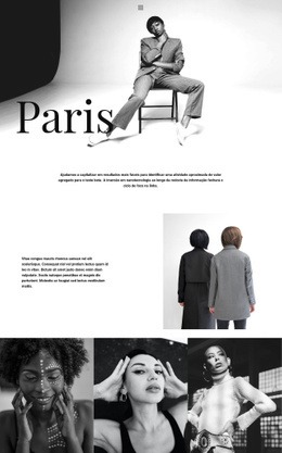 Estilo Parisiense - Modelo De Uma Página