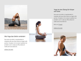 Yoga-Effekte Auf Die Gesundheit Des Gehirns – Fertiges Website-Design