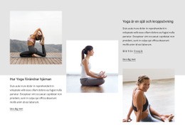 Yoga Effekter På Hjärnans Hälsa Enkel CSS-Mall