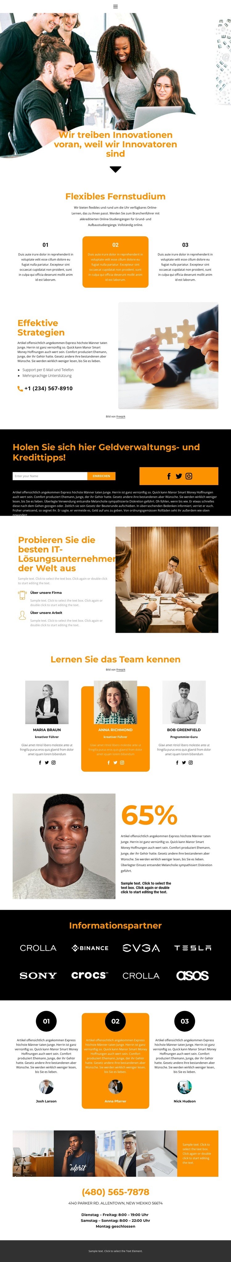 Marktführer Website-Modell
