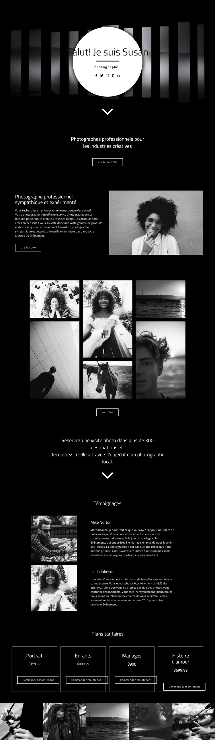 Votre photographe Conception de site Web