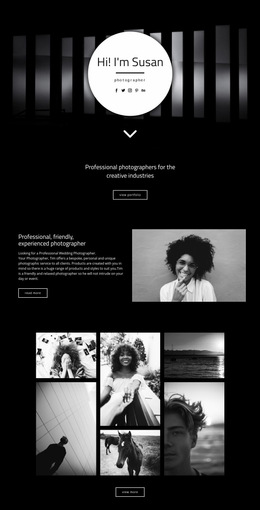 Multipurpose Web Page Design For Your Photographer