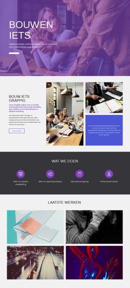 Bouwbedrijf - Mockup-Sjabloon Voor Websites