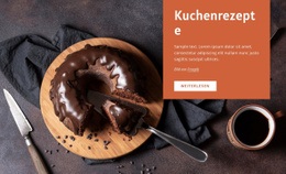 Kuchenrezepte - Benutzerdefinierte HTML5-Vorlage