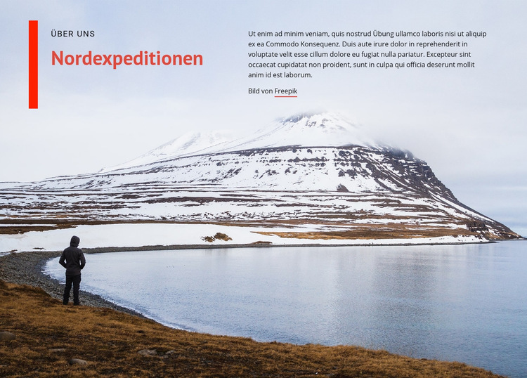 Nordexpeditionen Website-Vorlage
