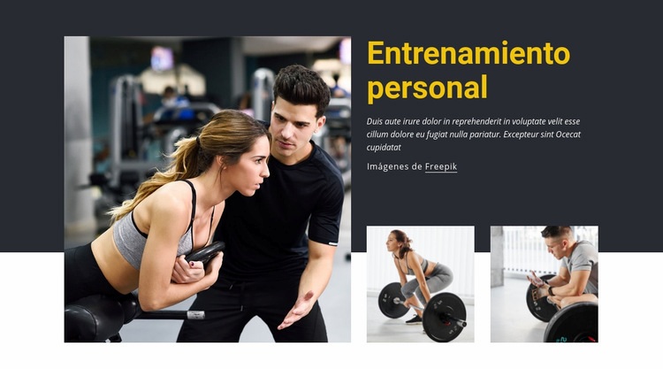 Aplasta todos tus objetivos de fitness Diseño de páginas web