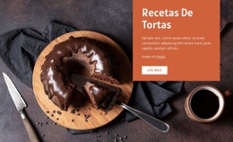 Recetas De Pasteles - Plantilla De Maqueta De Página Web
