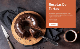 Recetas De Pasteles - Plantilla De WordPress