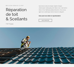 Réparation De Toiture Et Scellants - Thème WordPress Moderne