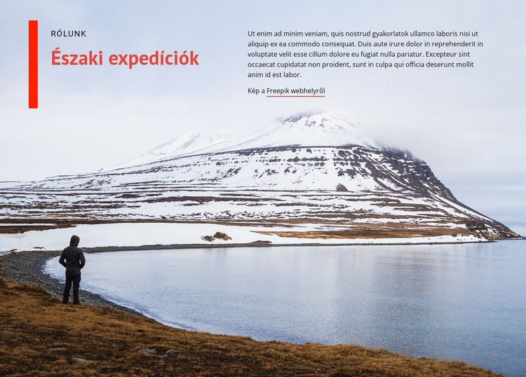 Északi expedíciók HTML Sablon