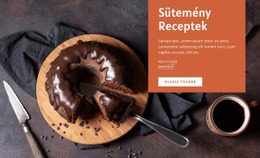 Sütemény Receptek - Webhelysablon Ingyenes Letöltése