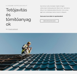 Tetőjavítás És Tömítések – Modern WordPress Téma