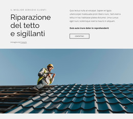 Riparazione Del Tetto E Sigillanti - Sito Con Download Di Modelli HTML