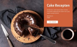 HTML5 Responsief Voor Cake Recepten