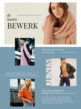 Ideeën Voor Herfstlooks HTML5- En CSS3-Sjabloon