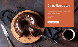 Cake Recepten - WordPress-Sjabloon