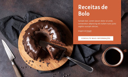 Receitas De Bolo - Modelo WordPress