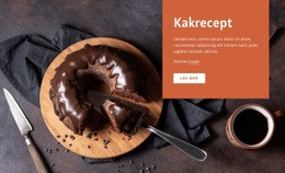 Kakrecept - Responsiva Webbplatsmallar