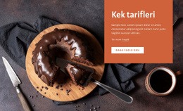 Kek Tarifleri - Web Sayfası Maket Şablonu