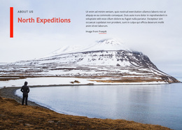 North Expeditions - Mobile Landing Page