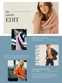 Ideas For Autumn Looks - Website Template