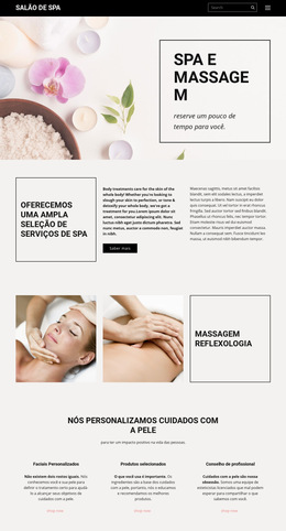 SPA E Massagem Construir Um Site