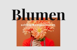 Blumenarrangements – Professionelle HTML5-Vorlage