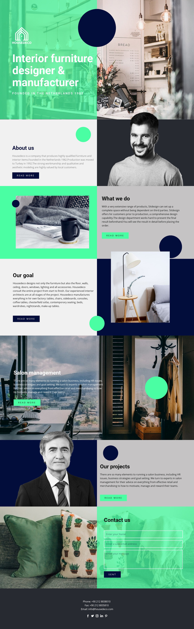 Interior furniture Elementor Template Alternative