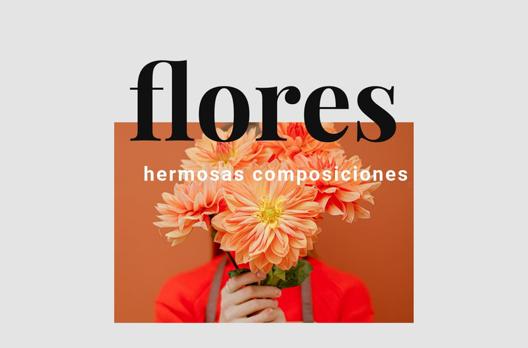 Arreglos florales Plantilla de sitio web