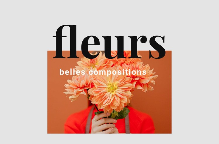 Arrangements floraux Conception de site Web