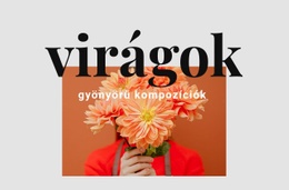 Virágkötészet - Többcélú Webdesign