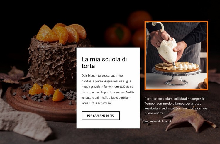 La mia scuola di dolci Progettazione di siti web